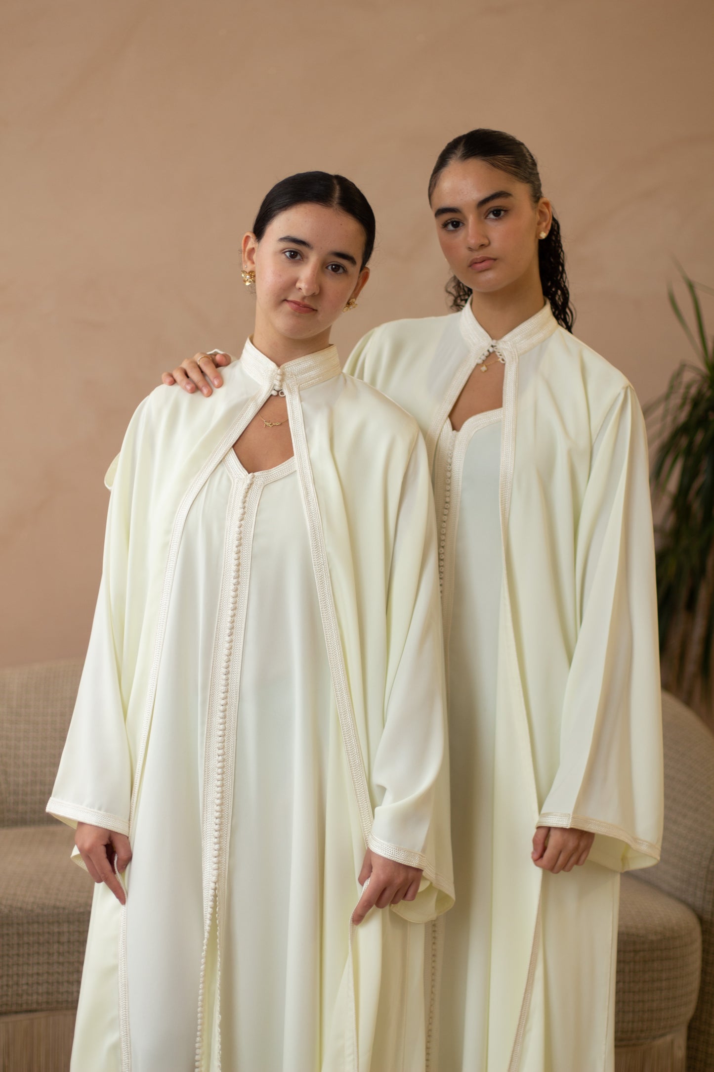 CHEMAL DRESS IN BELDI CREAM