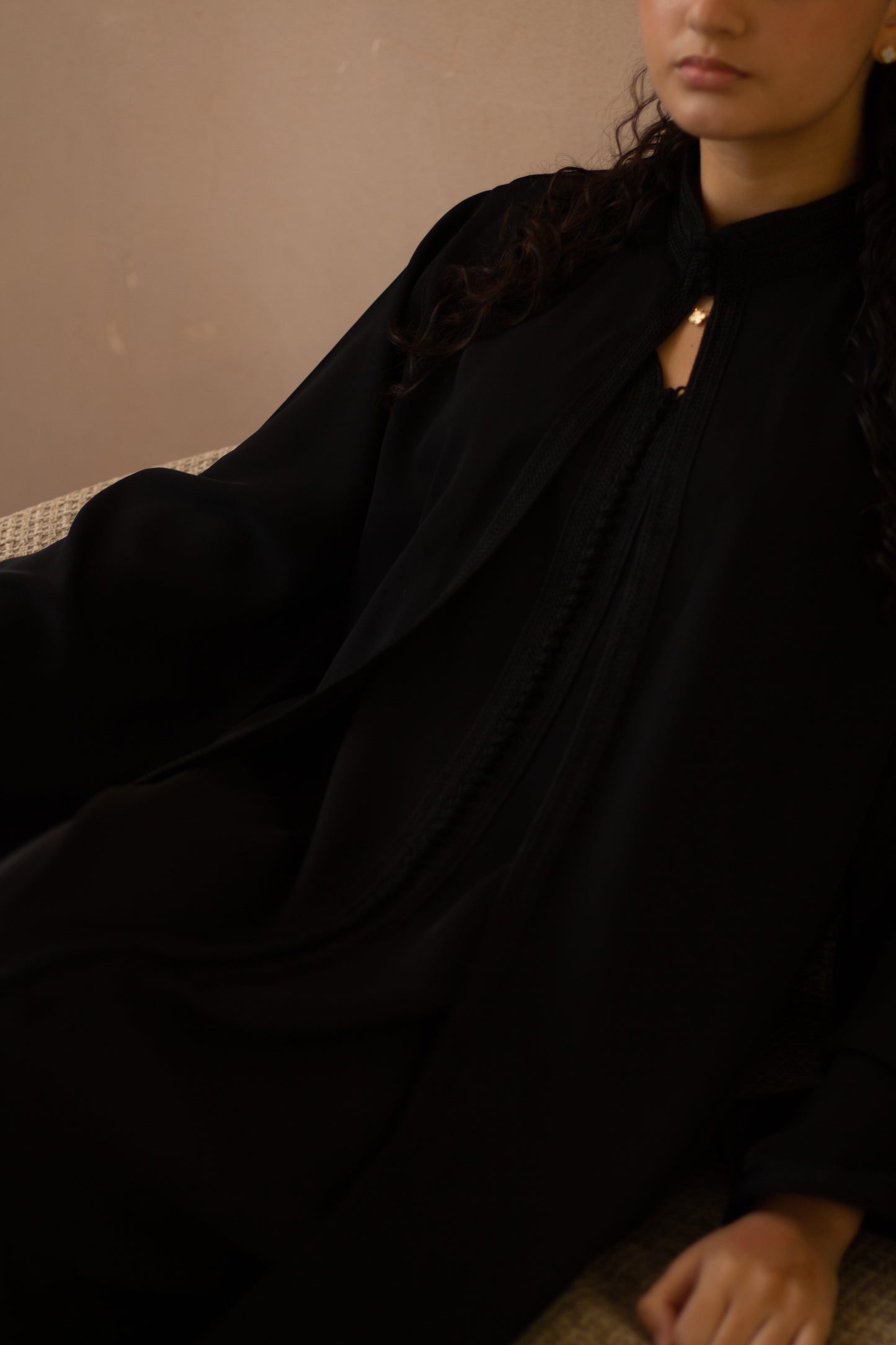 CHEMAL DRESS IN BLACK