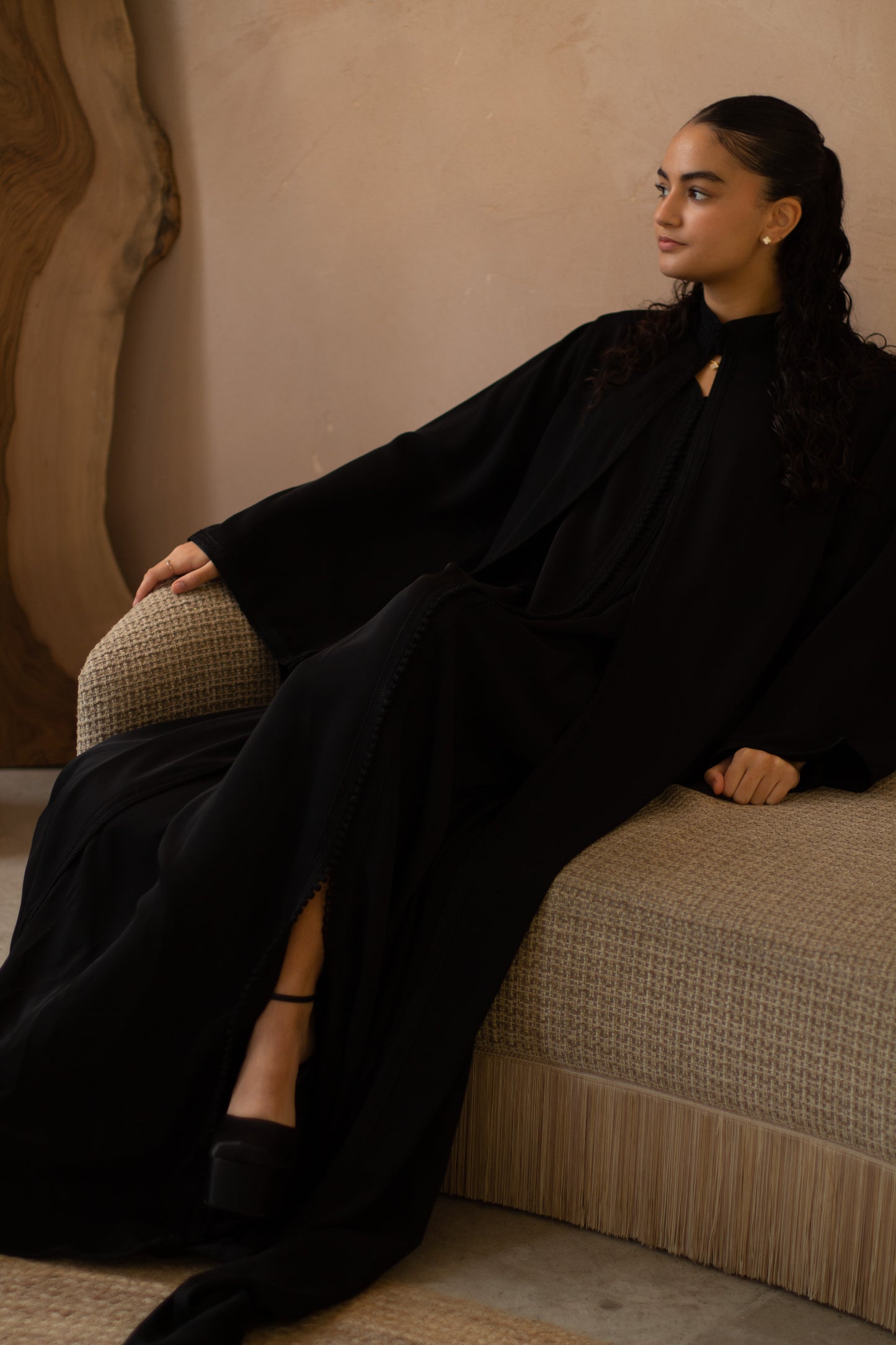 CHEMAL DRESS IN BLACK