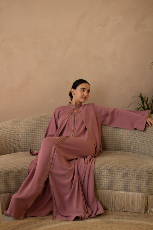 CHEMAL DRESS IN MAUVE